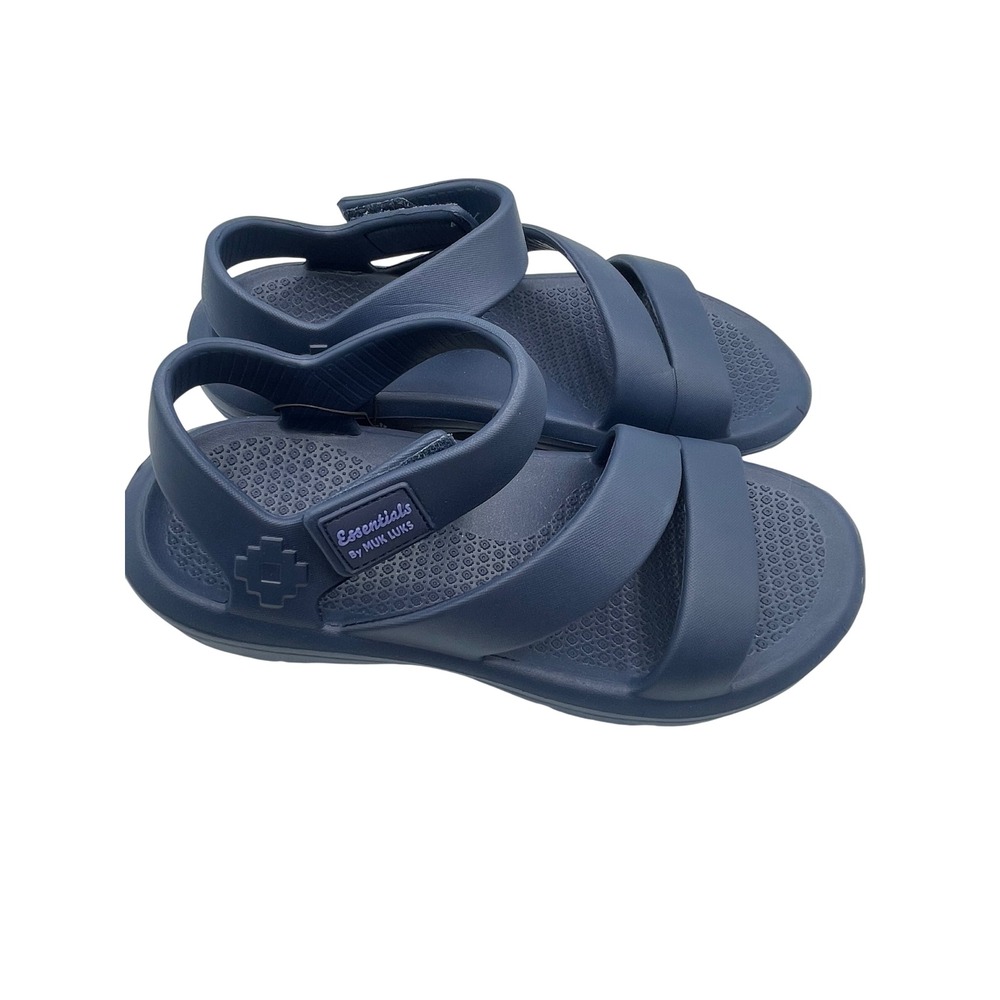 Essentials By Muk Luk Navy Blue Sandals Summer Beach Shoes 9/10 Large L